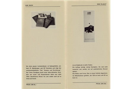 ABR Katalog, Selbstverlag, 1985