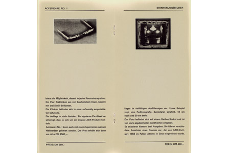 ABR Katalog, Selbstverlag, 1985