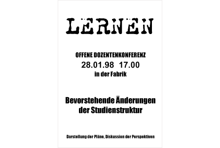 Bevorstehende Änderungen der Studienstruktur